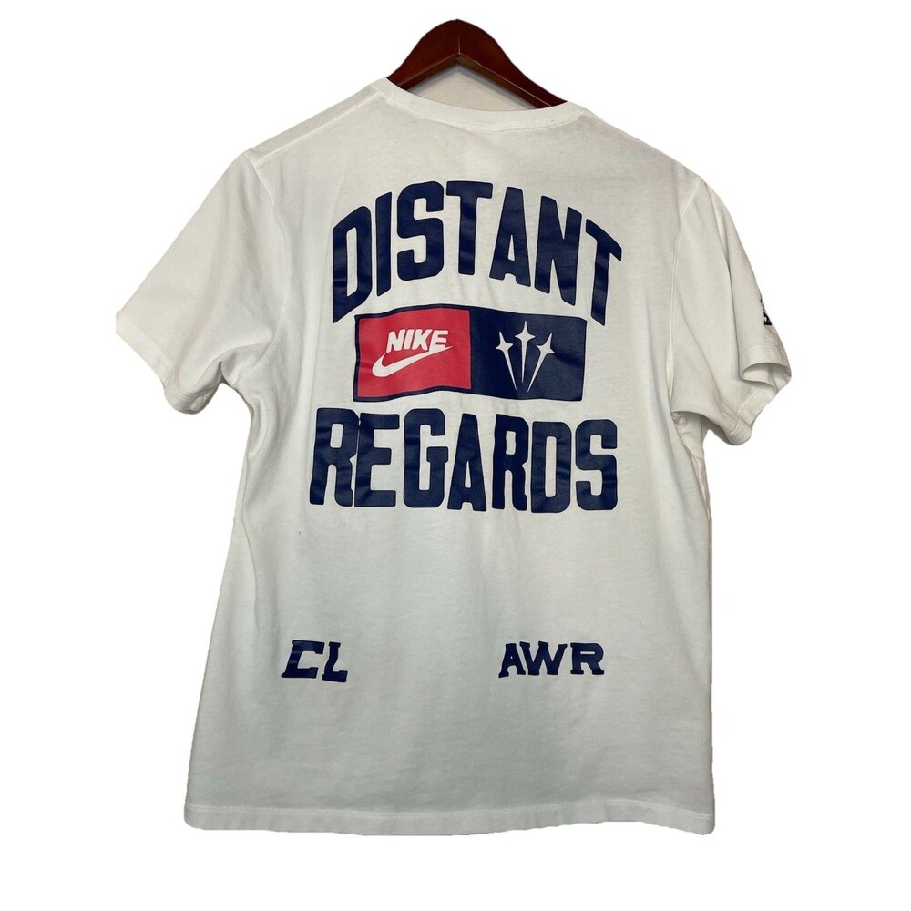 Nike NOCTA Drake T-Shirt Mens Medium White Drake Distant Regards Graphic Tshirt